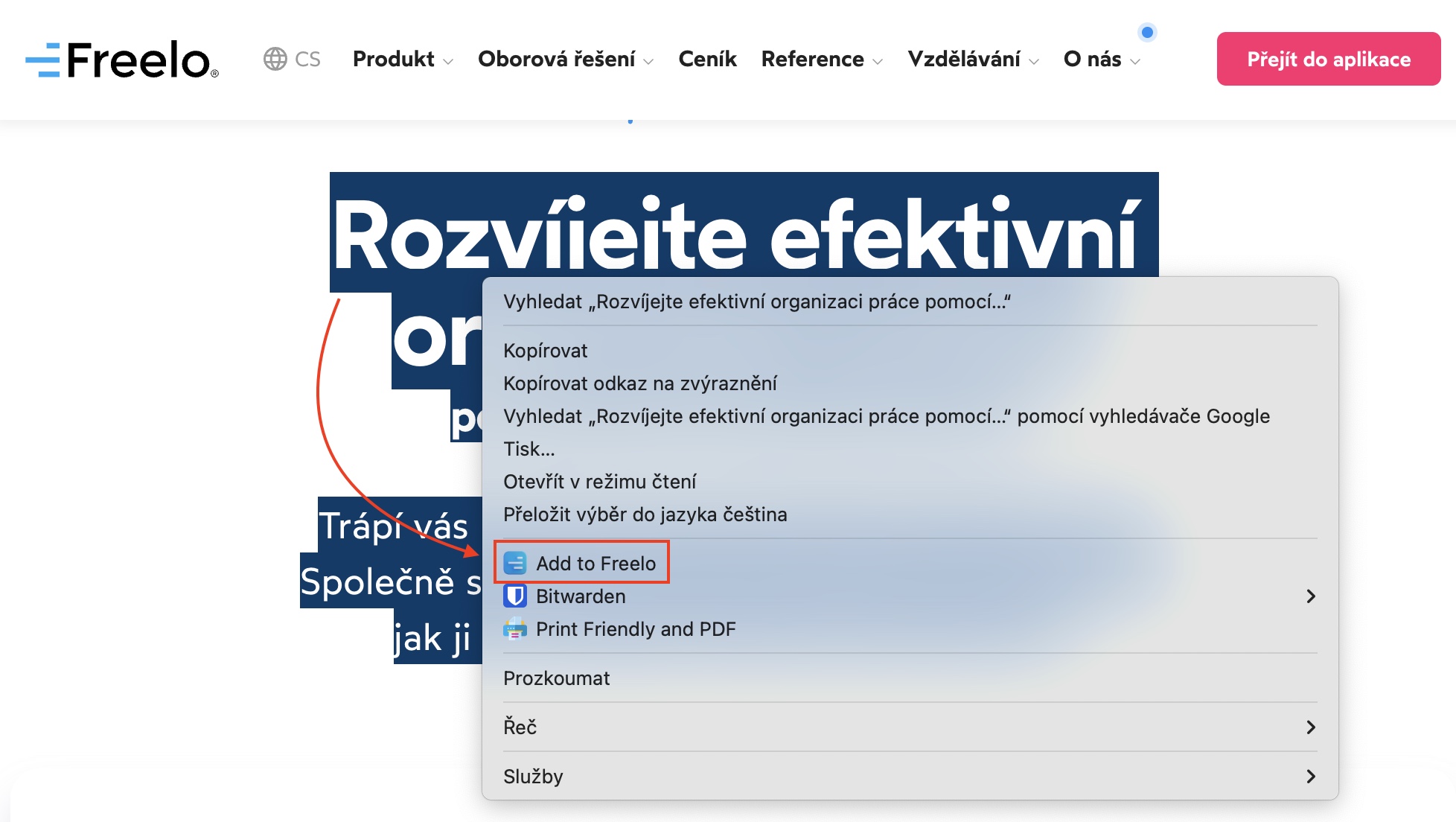Rychlé přidání úkolu do Freela pomocí Google Chrome rozšíření
