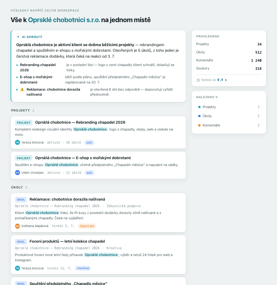 Takhle jednoduše si z Freela vyjedete veškeré info k projektu